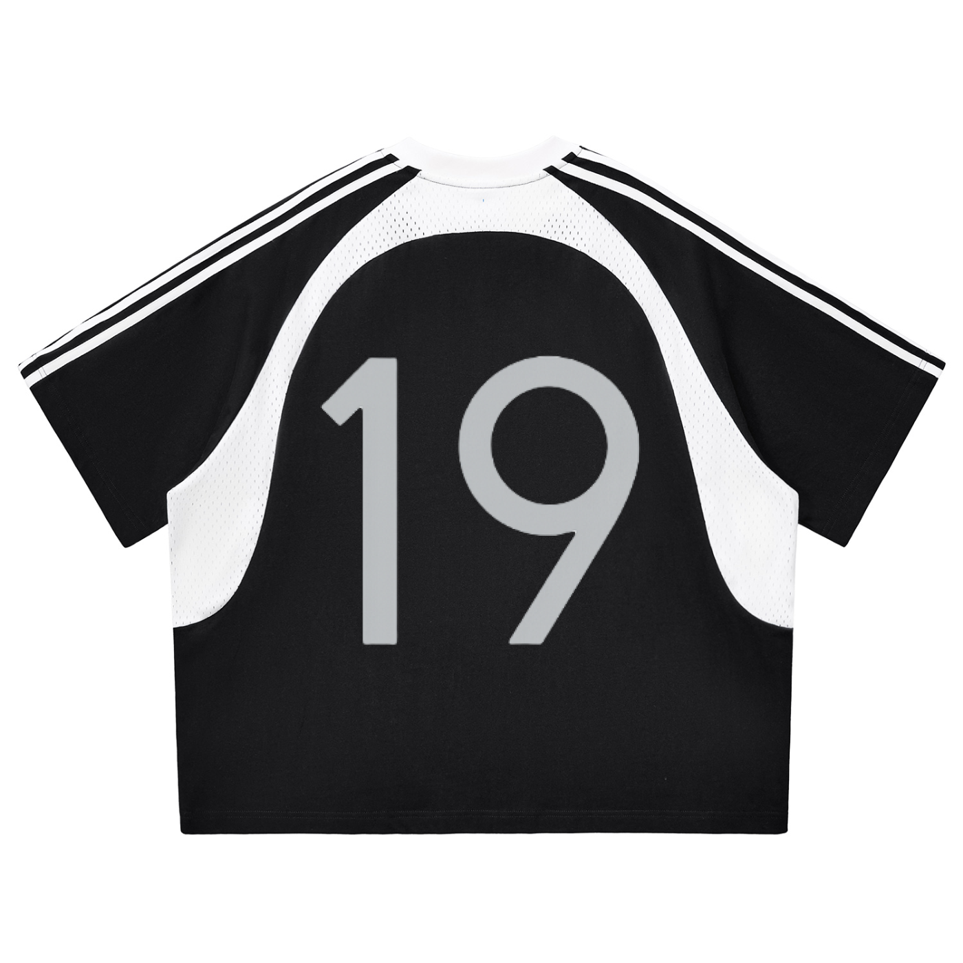 Contrast Stripes Mesh T-shirt